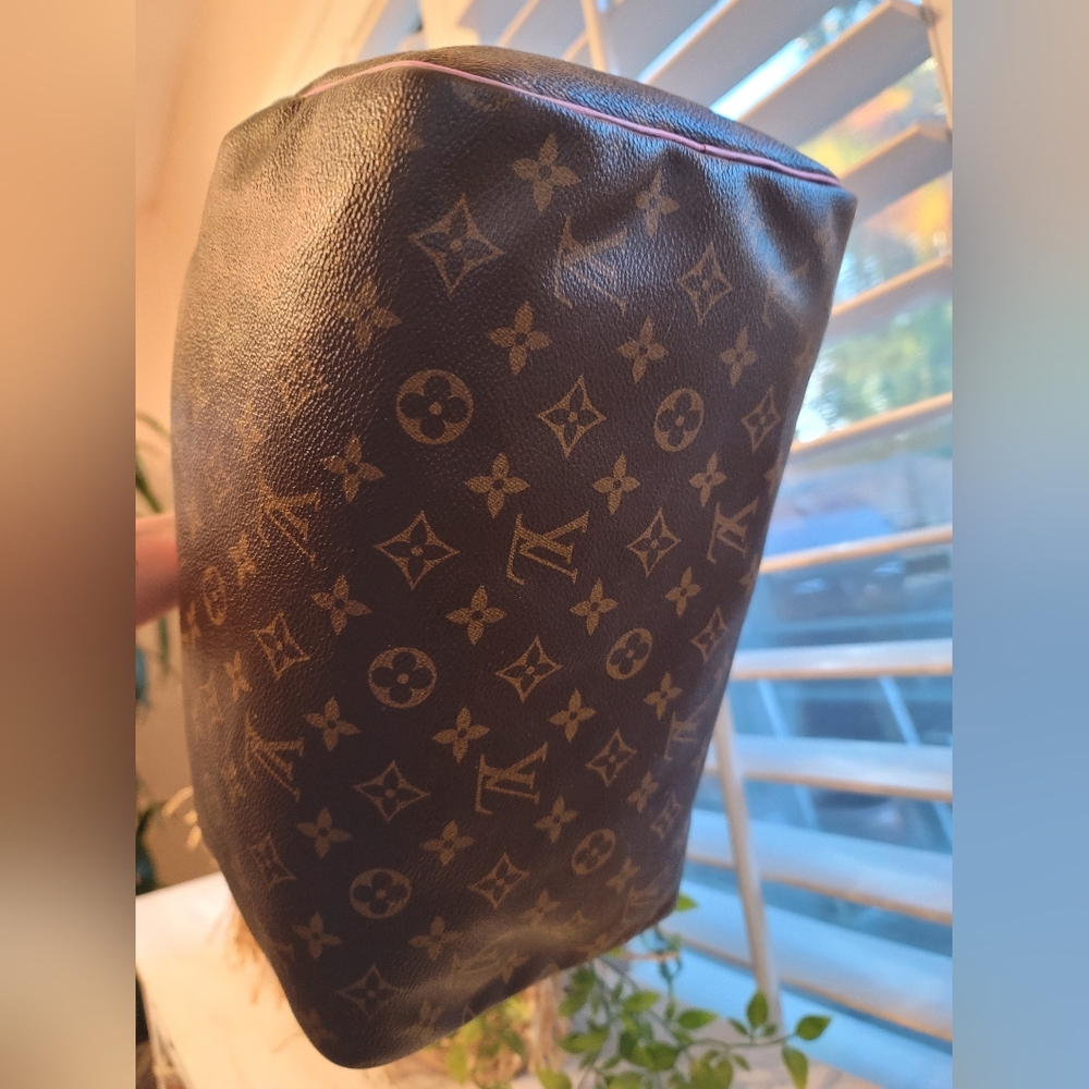 Louis Vuitton Brown Monogram Speedy with Pink Strawberry Accents - Picture 11 of 16